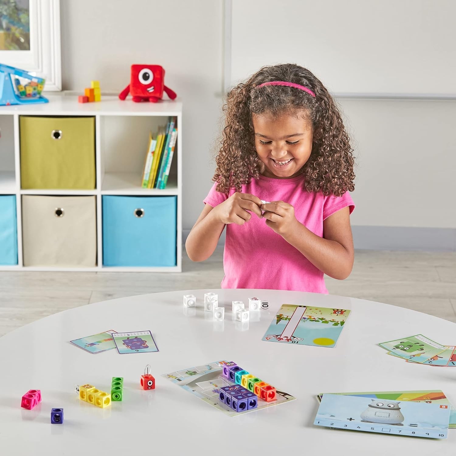 MathLink Cubes Numberblocks 1-10 Activity Set, 30 Preschool Learning Activiti…