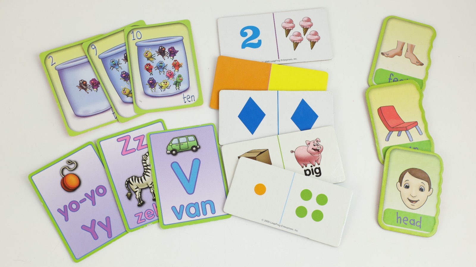 Leap Frog My Card Games: Math Rummy, Alphabet Go Fish, Bilingual Memory, Dominos