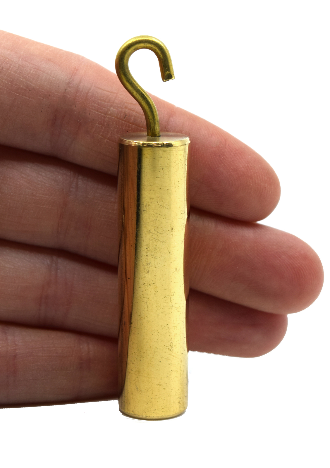 Specific Gravity Cylinder with Hook, Brass – 2″ x 0.5″ – Eisco Labs