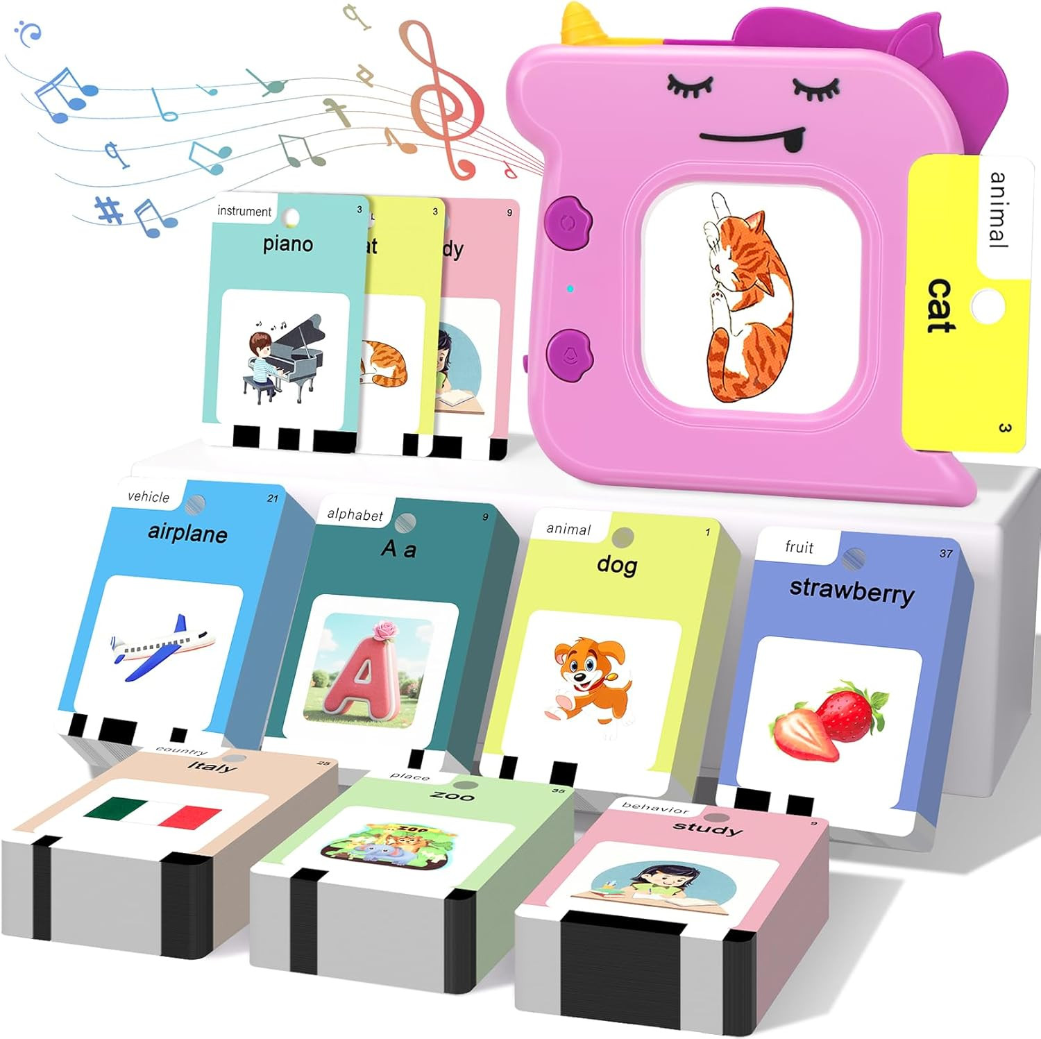 Talking Flash Cards for Toddlers 1 2 3 4 5 6 Year Olds, 420 Sight Words, Montess