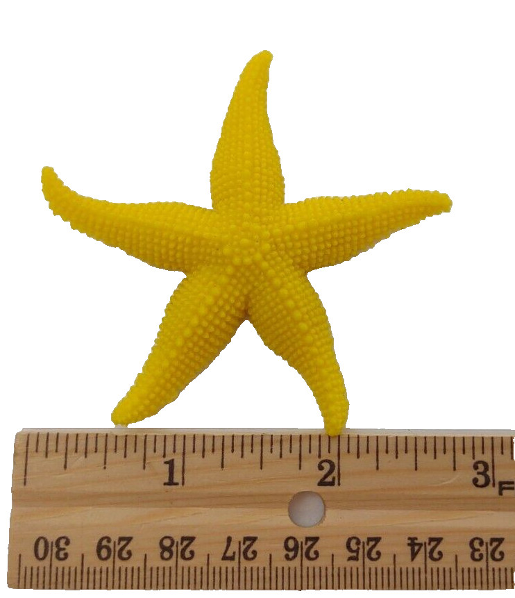 Mini Starfish Figure Animal Replica Fish PVC Toy Miniature Ocean Sea Creature 3+