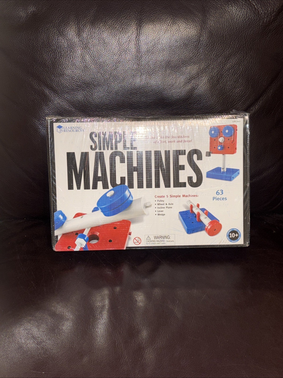 Learning Resources Simple Machines Set (LER 2442) – 63-Piece STEM Physics Kit