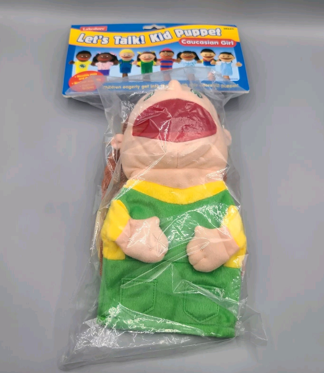 Lakeshore Learning Hand Puppet Caucasian Girl Let’s Talk Pretend Play Sealed