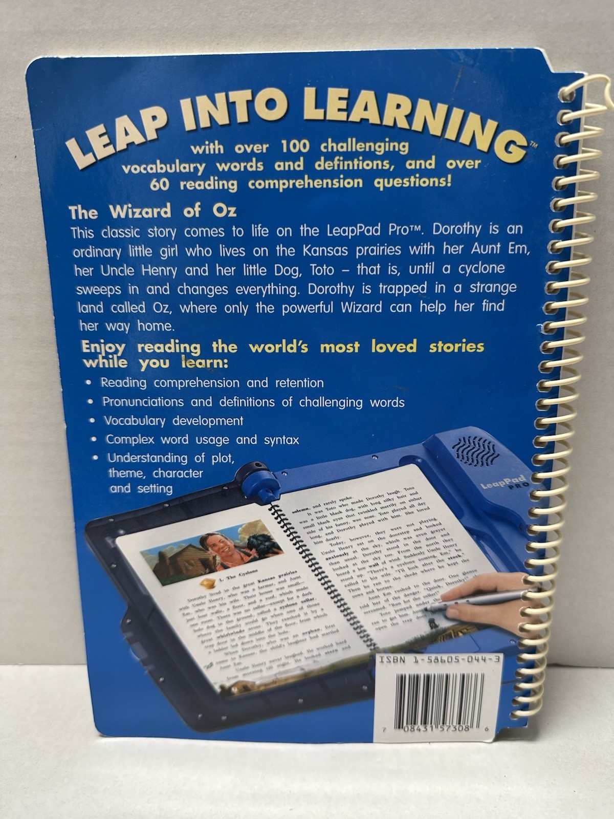 Leap Frog Pad Pro Classics Series THE WIZARD OF OZ Book ONLY NO Game Cartridge
