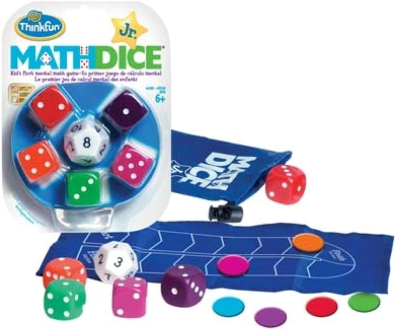 ThinkFun Math Dice Junior Game – Engaging Math Skills Builder | Perfect for K…