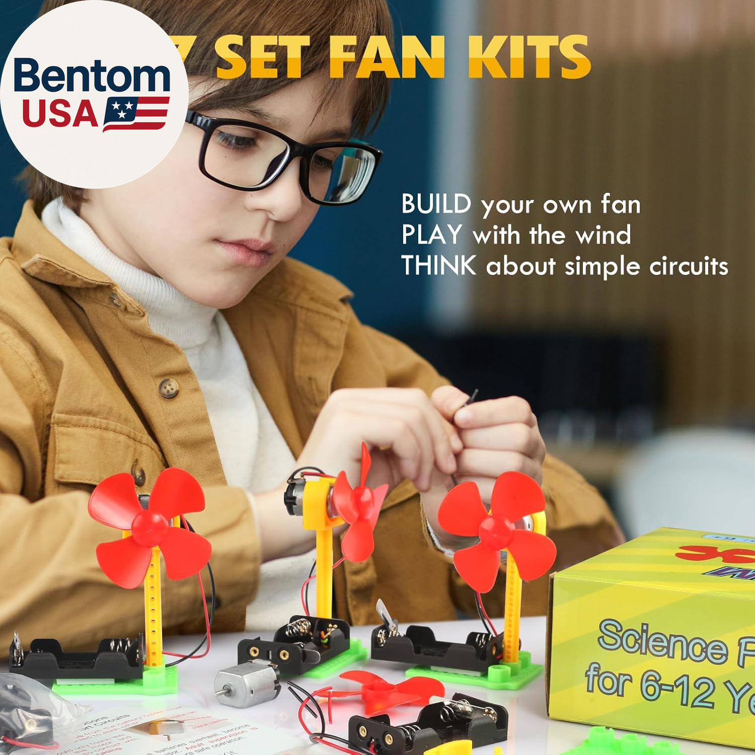 STEM Toys Science Kits, 7 Bulk Electric Circuit Kit for Kids Classroom, STEAM Ac