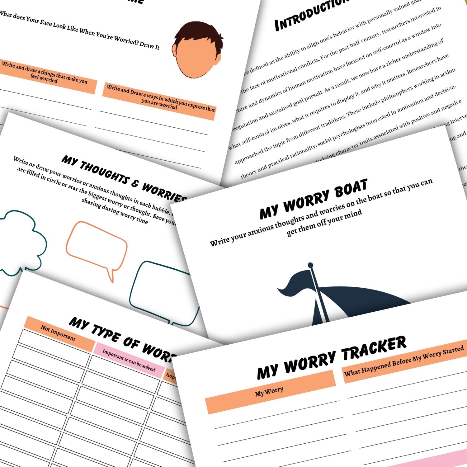 Printable Self Control Activity Book for Kids & Teens | Emotional Regulation