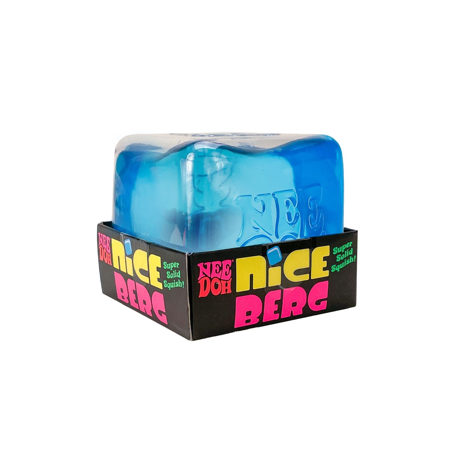 NeeDoh Nice Berg Blue XL Giant Nee Doh Niceberg Solid Squish Cube New