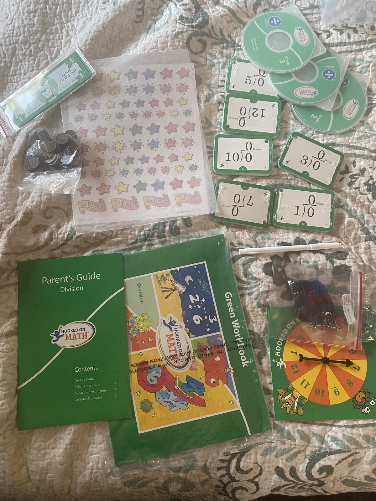 Hooked on Math Division Workbook-Open Box