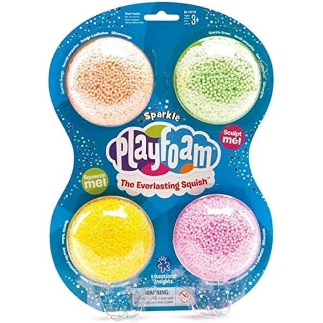 Educational Insights Playfoam Sparkle 4-Pack – Sensory Toys & S