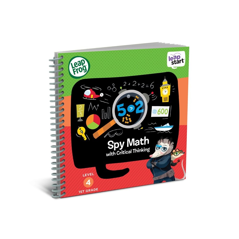 Activity Book 1st Grade Spy Math Critical Thinking LeapStart