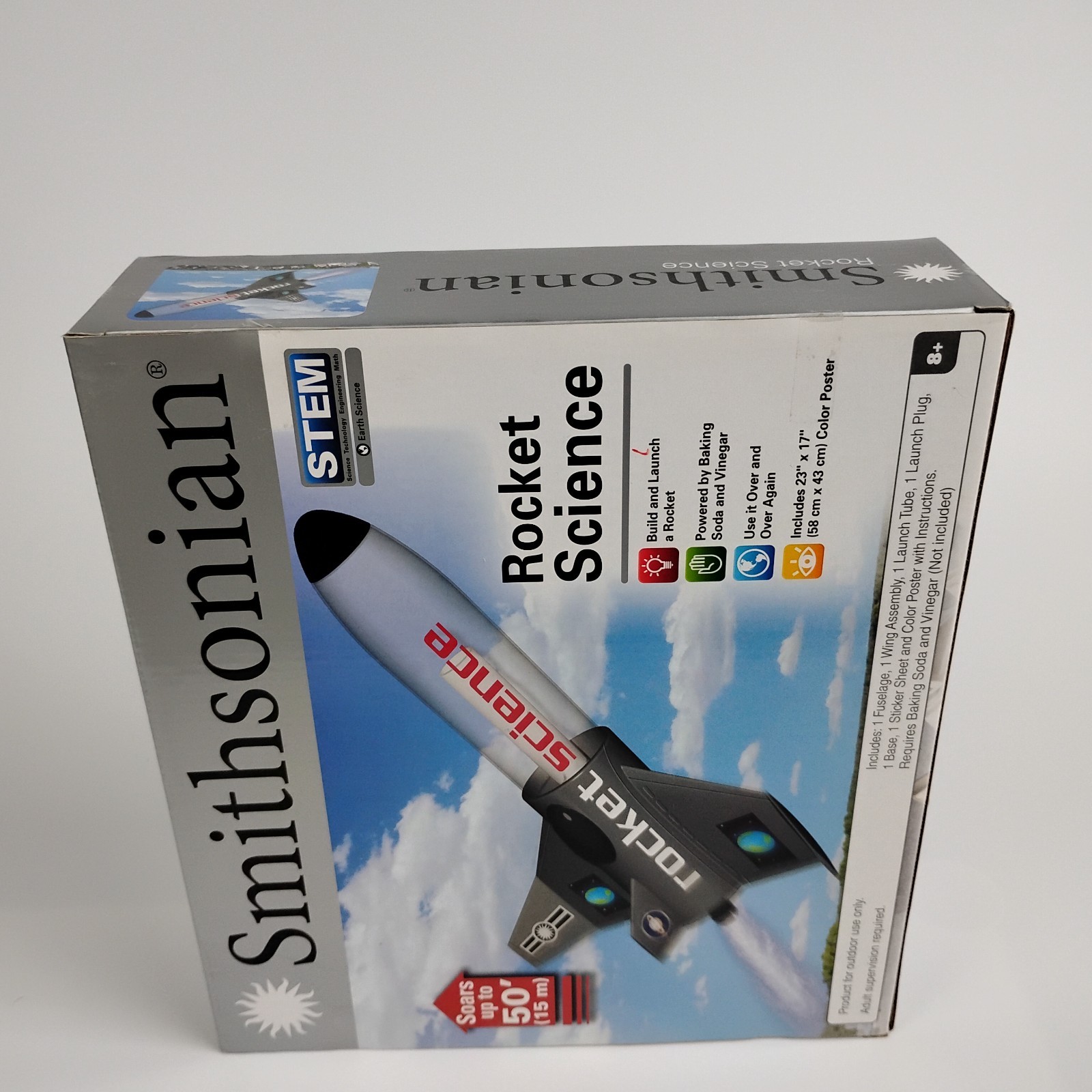Smithsonian Rocket Science STEM Learning Kit Build Launch Baking Soda Vinegar