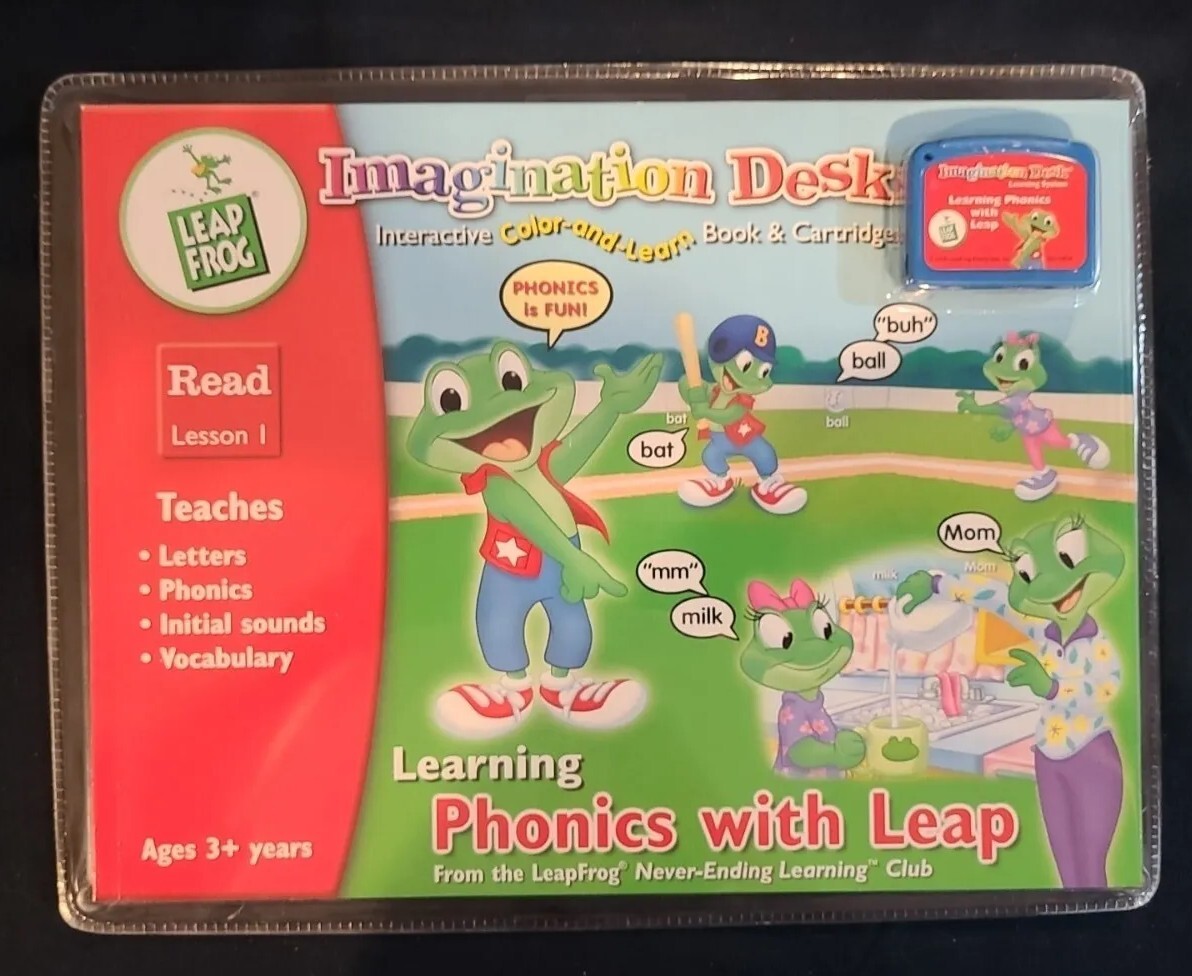 Leap Frog Imagination Desk Learning Phonics with Leap Pre K School NEW