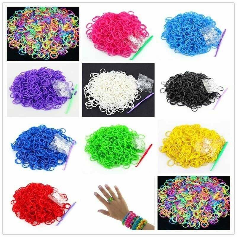 BULK of Mix Color Rubber band colors 6000pc loom bracelet DIY
