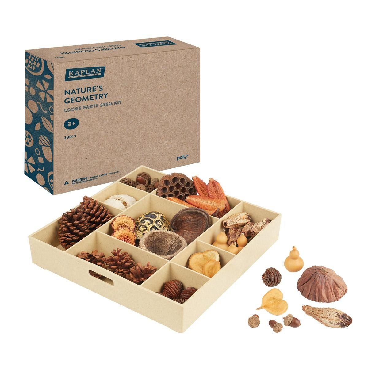 Kaplan Early Learning Nature’s Geometry Loose Parts STEM Kit