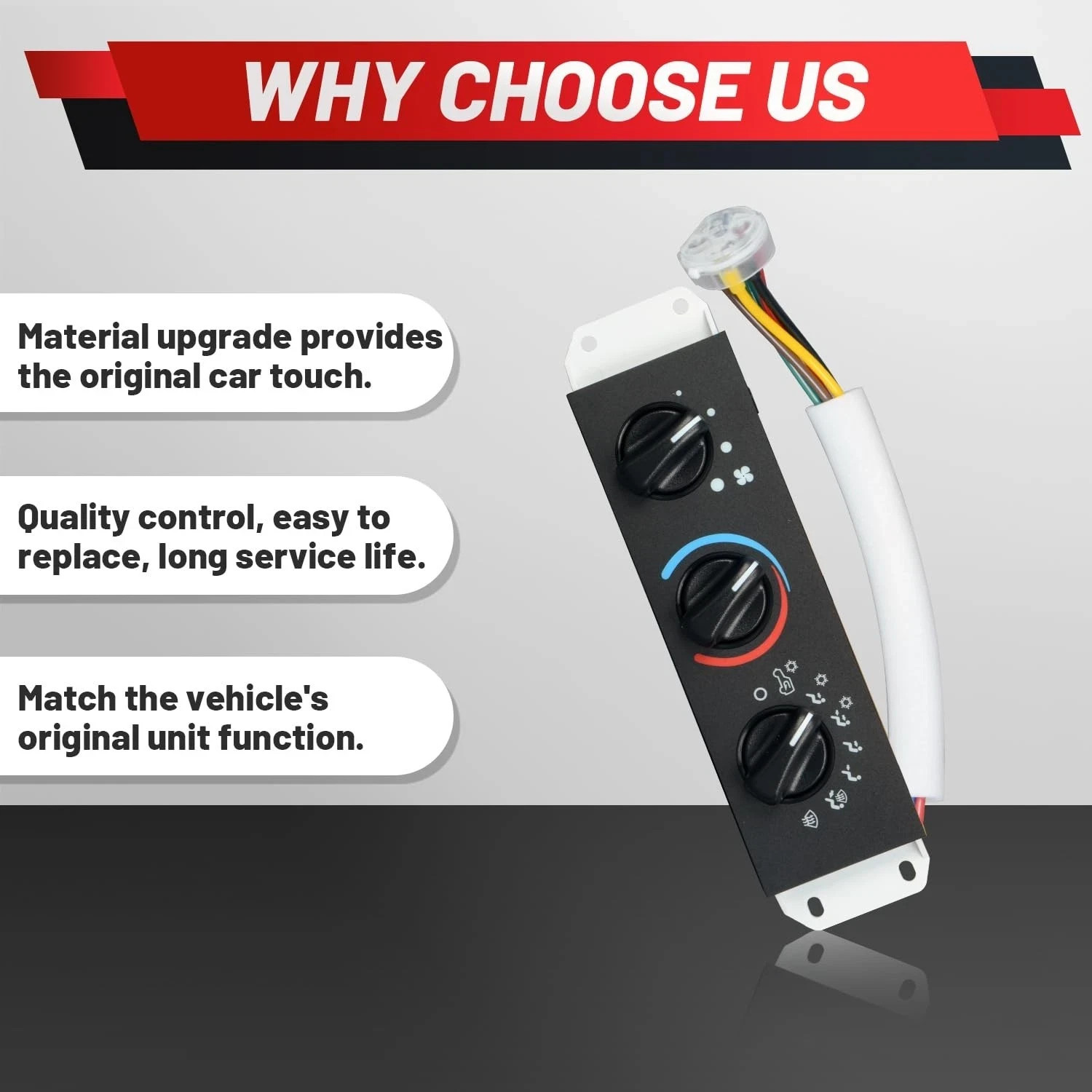 AC Heater Climate Control Module Compatible with Jeep Wrangler TJ 1999 2000 2…