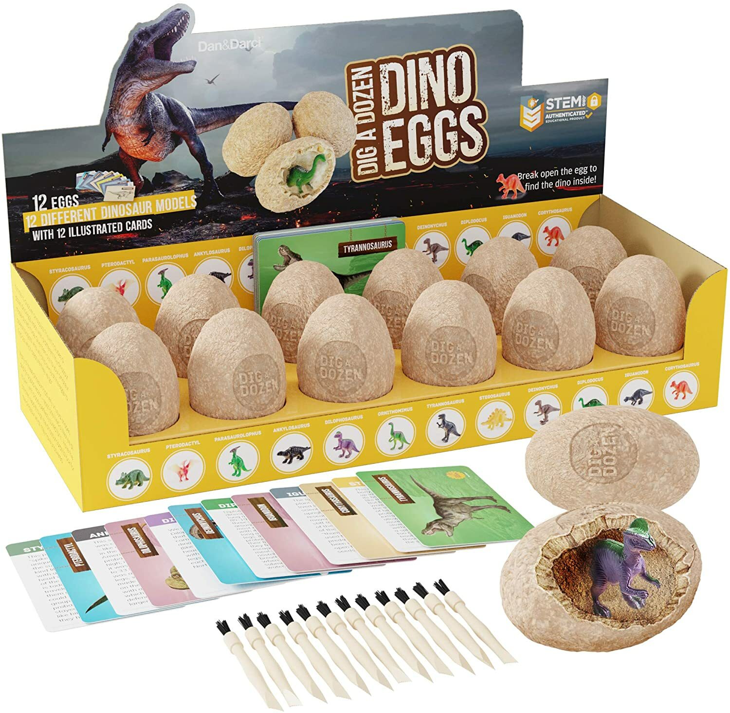 Archaeology STEM Learning Dinosaur Eggs Dig Kit for Kids