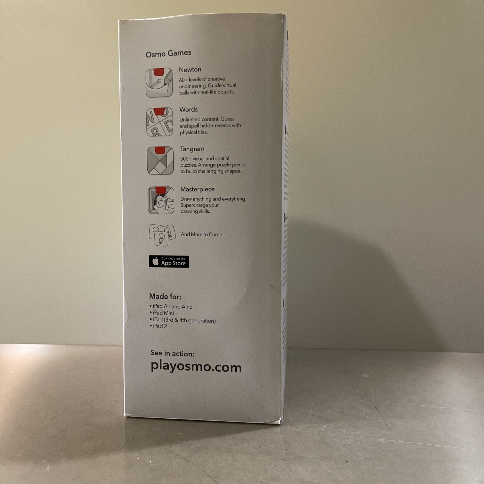 ✅ Osmo Play Beyond the Screen Starter Kit for iPad Tanagram Newton Words NIP NEW