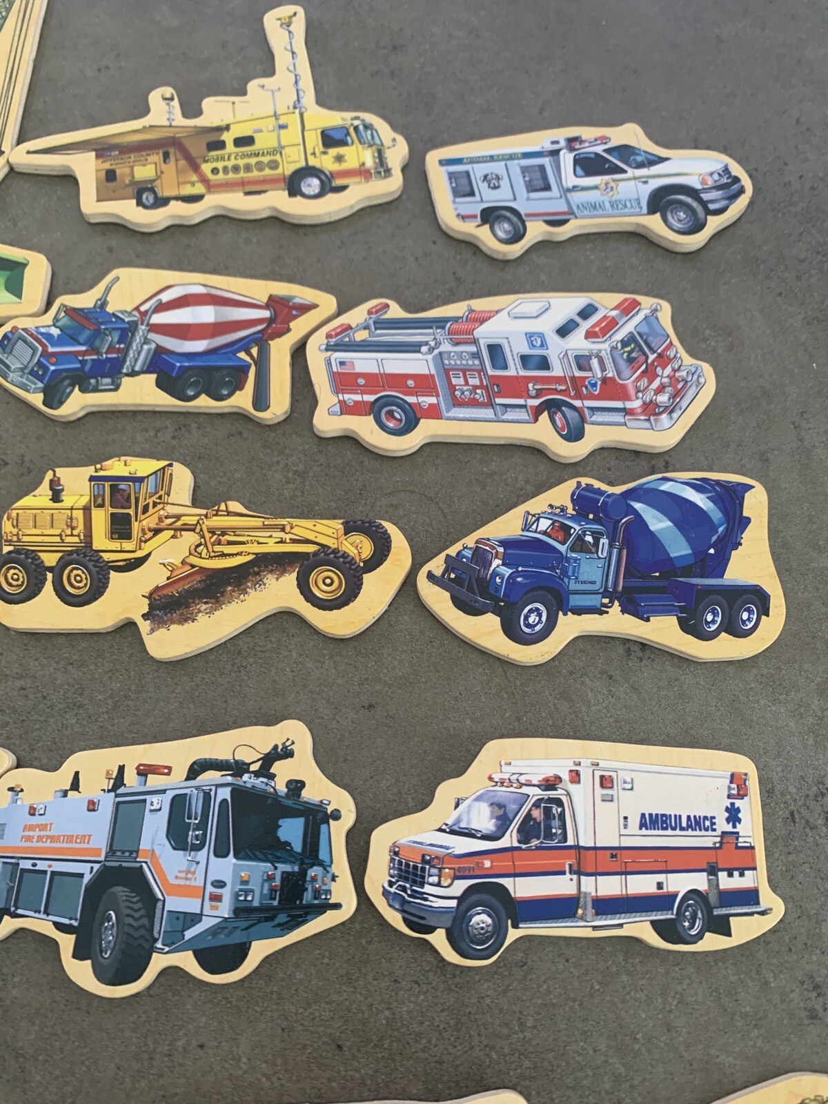 Lot Of 40 Vehicles Of All Kinds Magnets. Vintage Cars Fridge Magnets