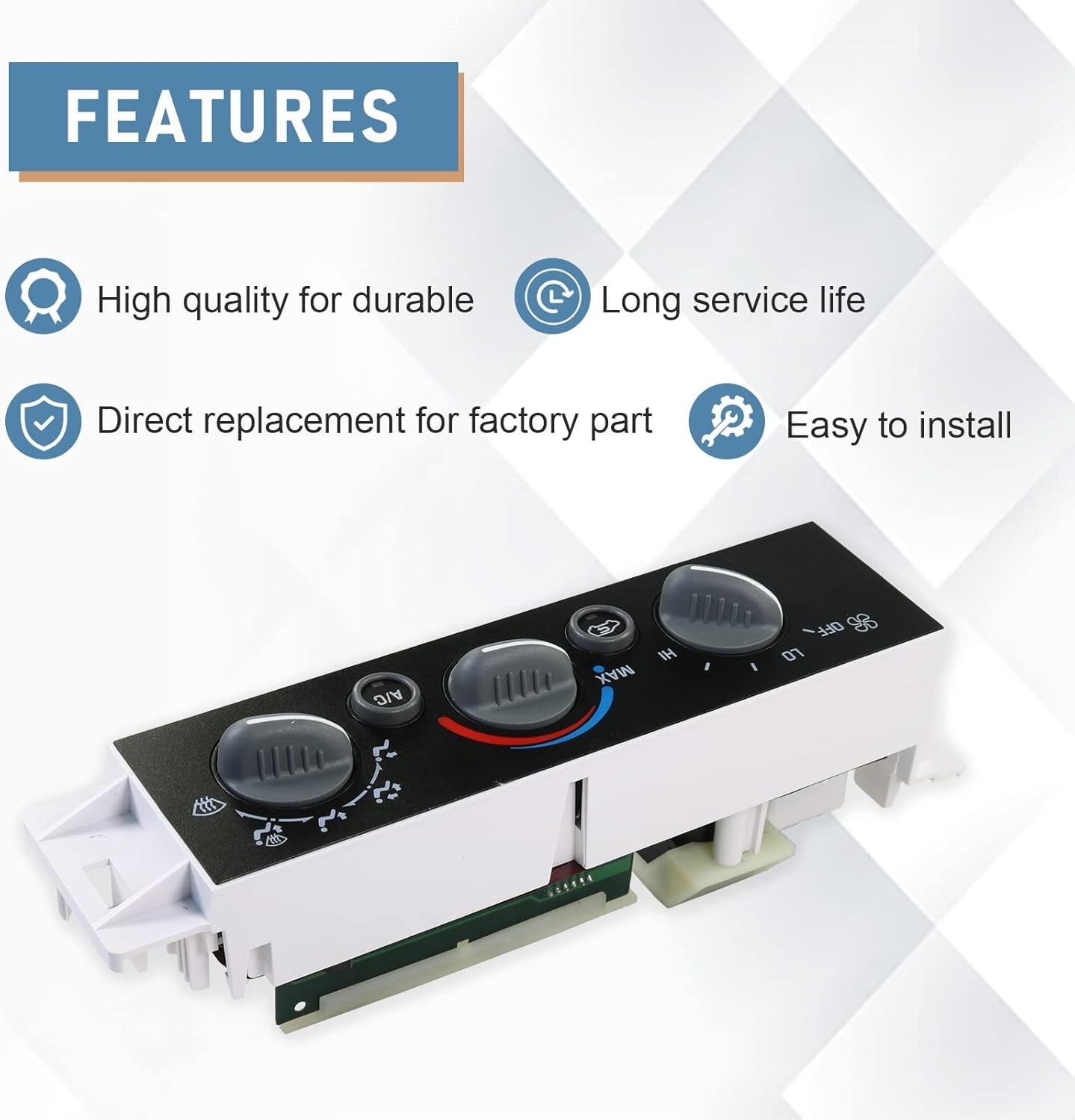 AC Heater Panel Climate Control Module Switch for Chevy GMC C1500 C2500 C3500