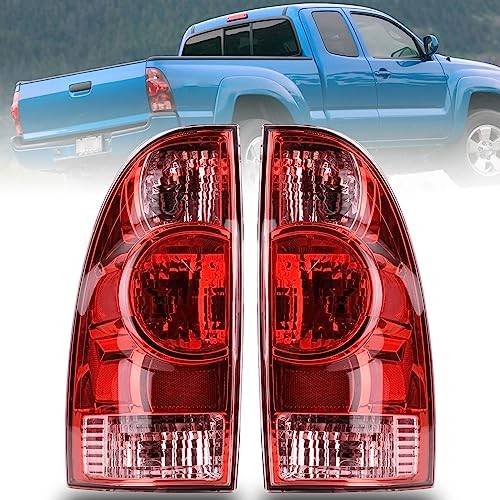 Tail Light Assembly Compatible With 2005-2015 Black Housing with Clear Lens