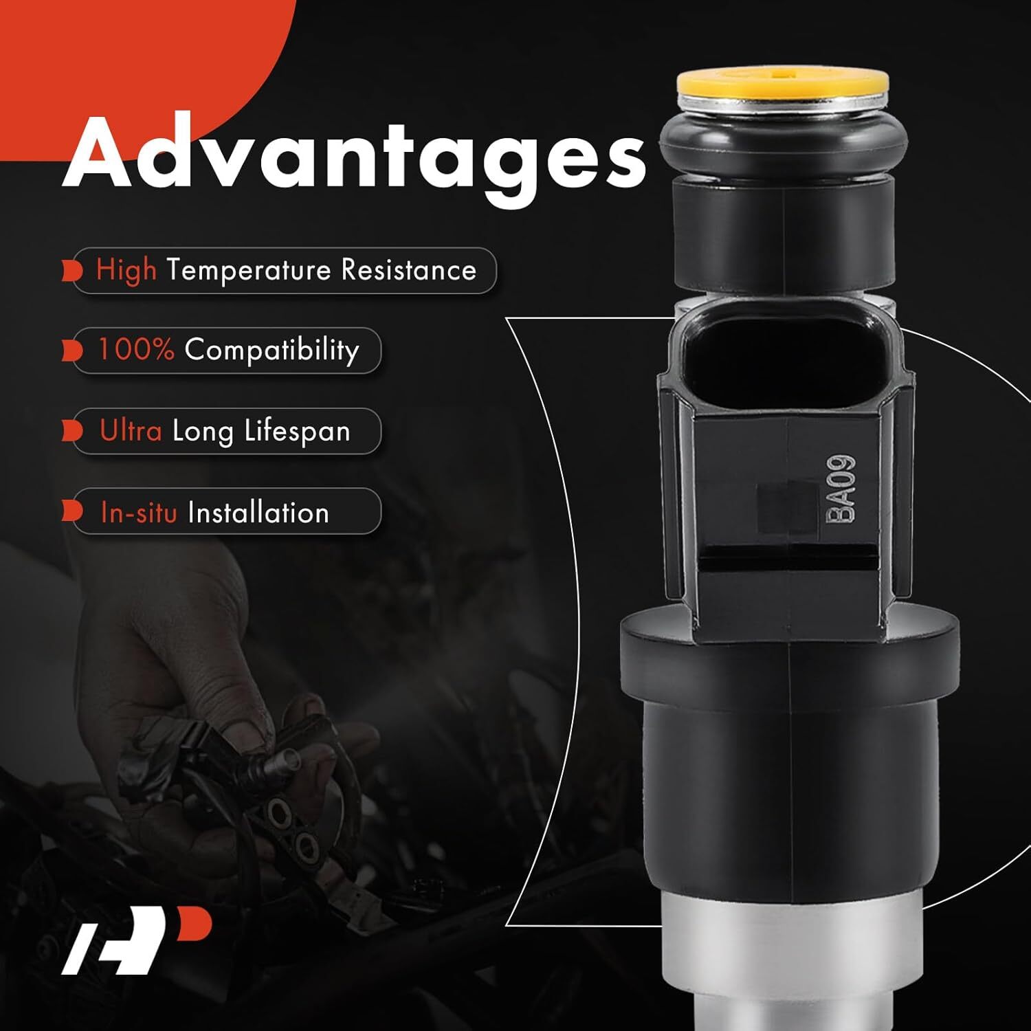 APM Fuel Injectors Compatible with Honda CR-V 2010-2011, Civic 2013-2015,