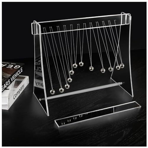 Pendulum Wave Machine – 12 Ball Desktop Kinetic Art Decor for Home & Office