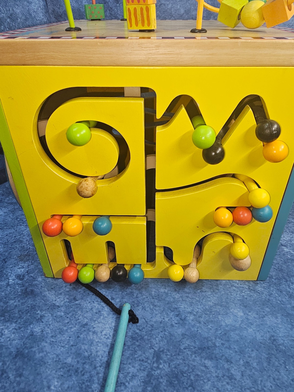 Parents BY BATTAT Playset Educational Wooden Toddler Maze Activity Cube 19”