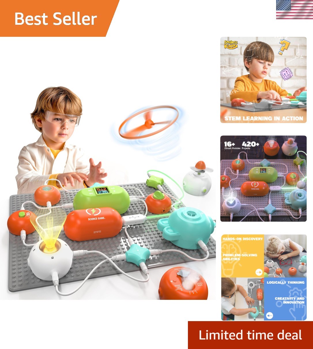 Science Kits for Kids – STEM Kits for Kids, Electronics Exploration Kit, Over…