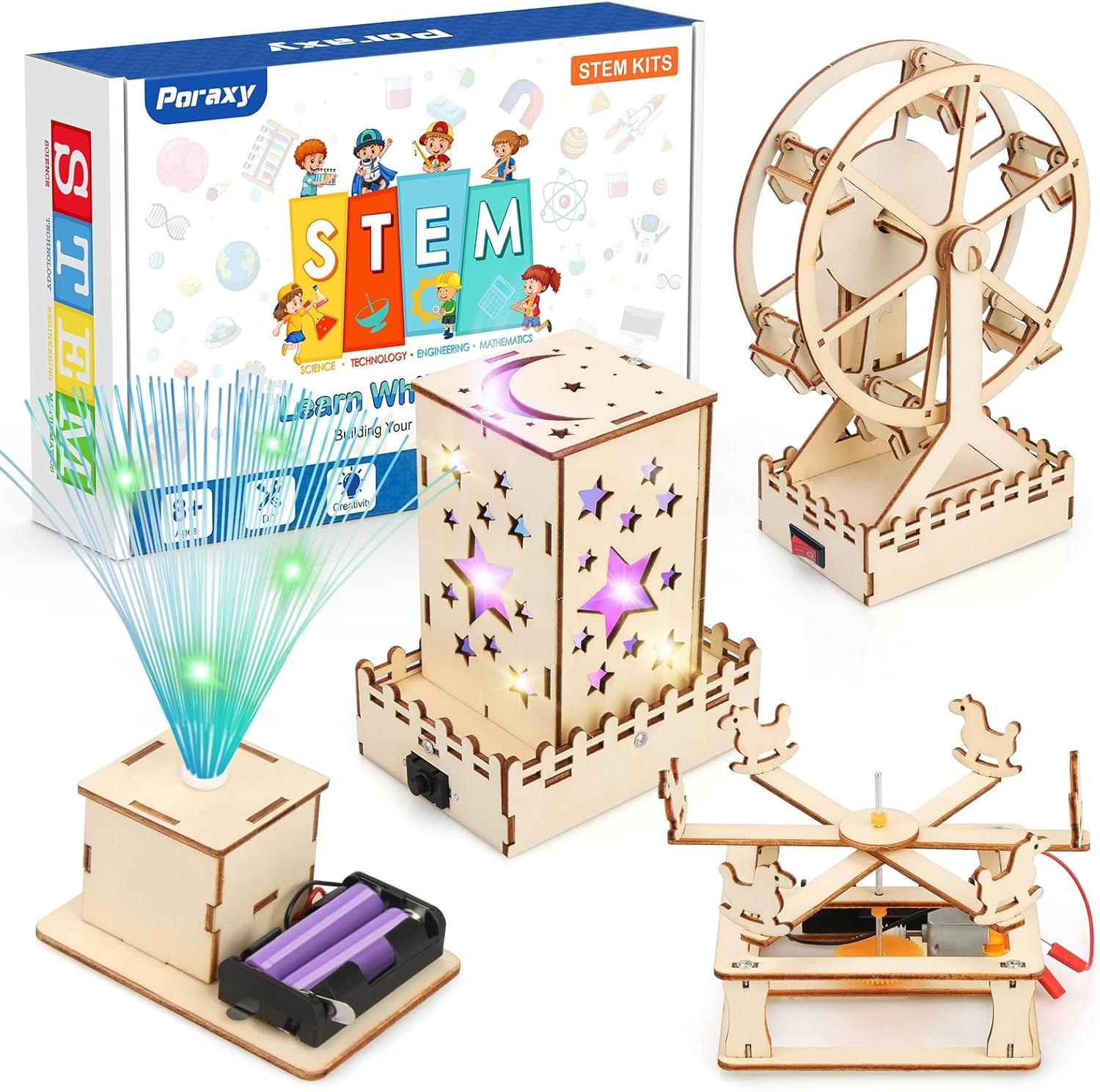 4 in 1 STEM Kits for Kids Age 8-10, Science Kits Building Projects for Kids, …