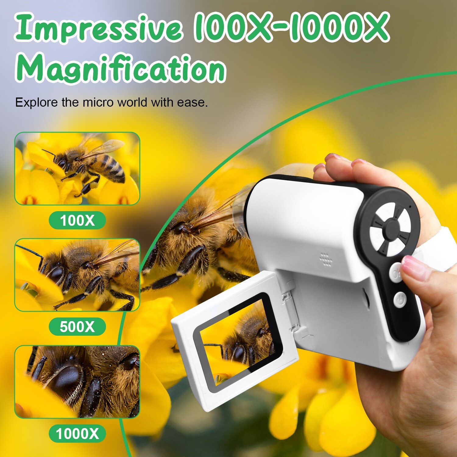 Kid Microscope Telescope Camera USB Mini Microscope w/32G MMC Card Microscope US