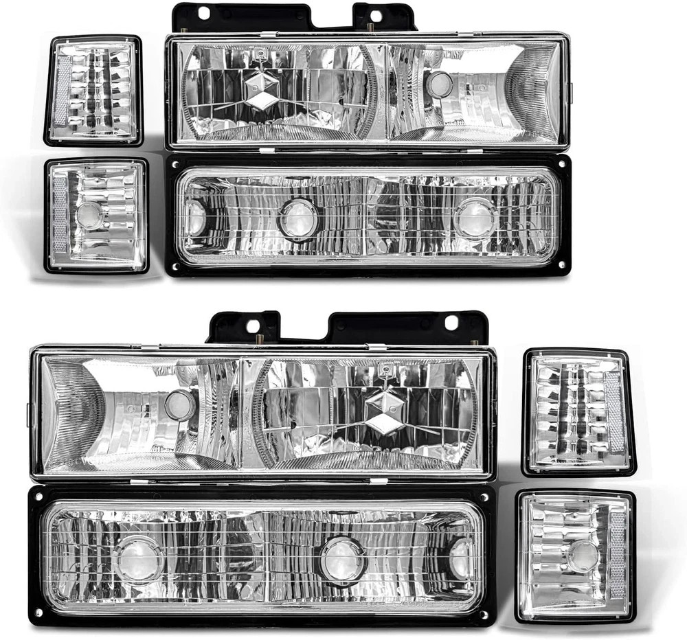 Headlight Assembly for 94 95 96 97 98 Obs Chevy Silverado/C10 Pickup/C/K 1500