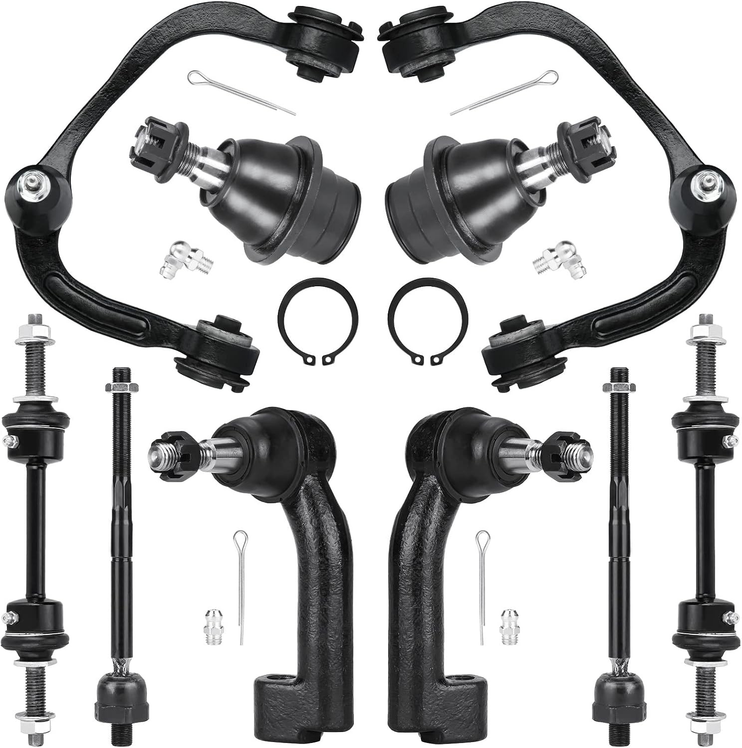 10pc Front Upper Control Arm Kit Ford F150 4WD 2009-2014