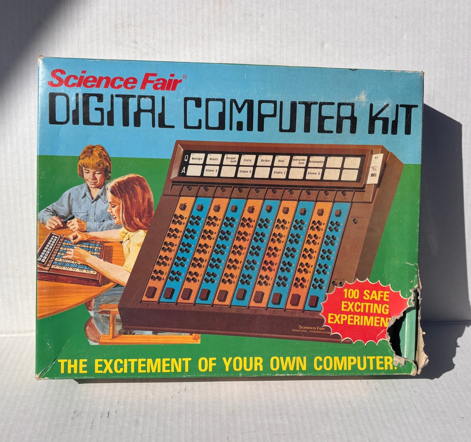 Vintage Science Fair Digital Computer Kit Cat. No. 28-218 Tandy Radio Shack 1977