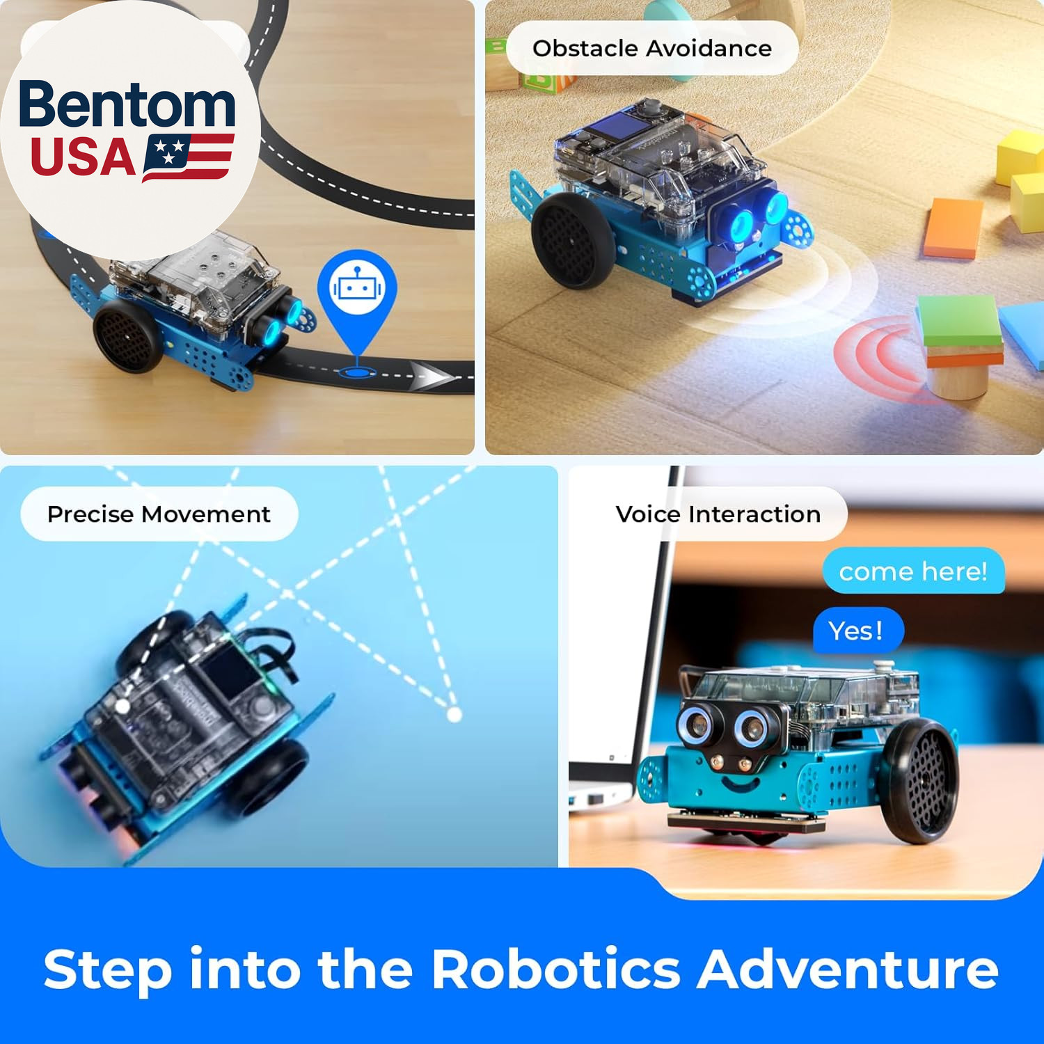 Mbot2 Coding Robot for Kids, Code Learning Support Scratch & Python Programming,