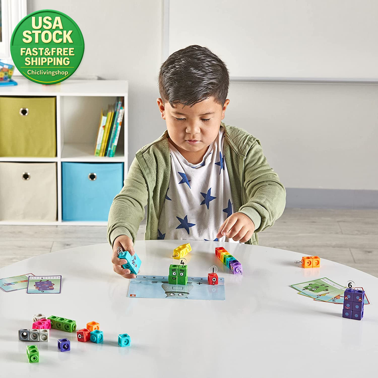 Mathlink Cubes Numberblocks Activity Set 30 Preschool Learning Counting Blocks