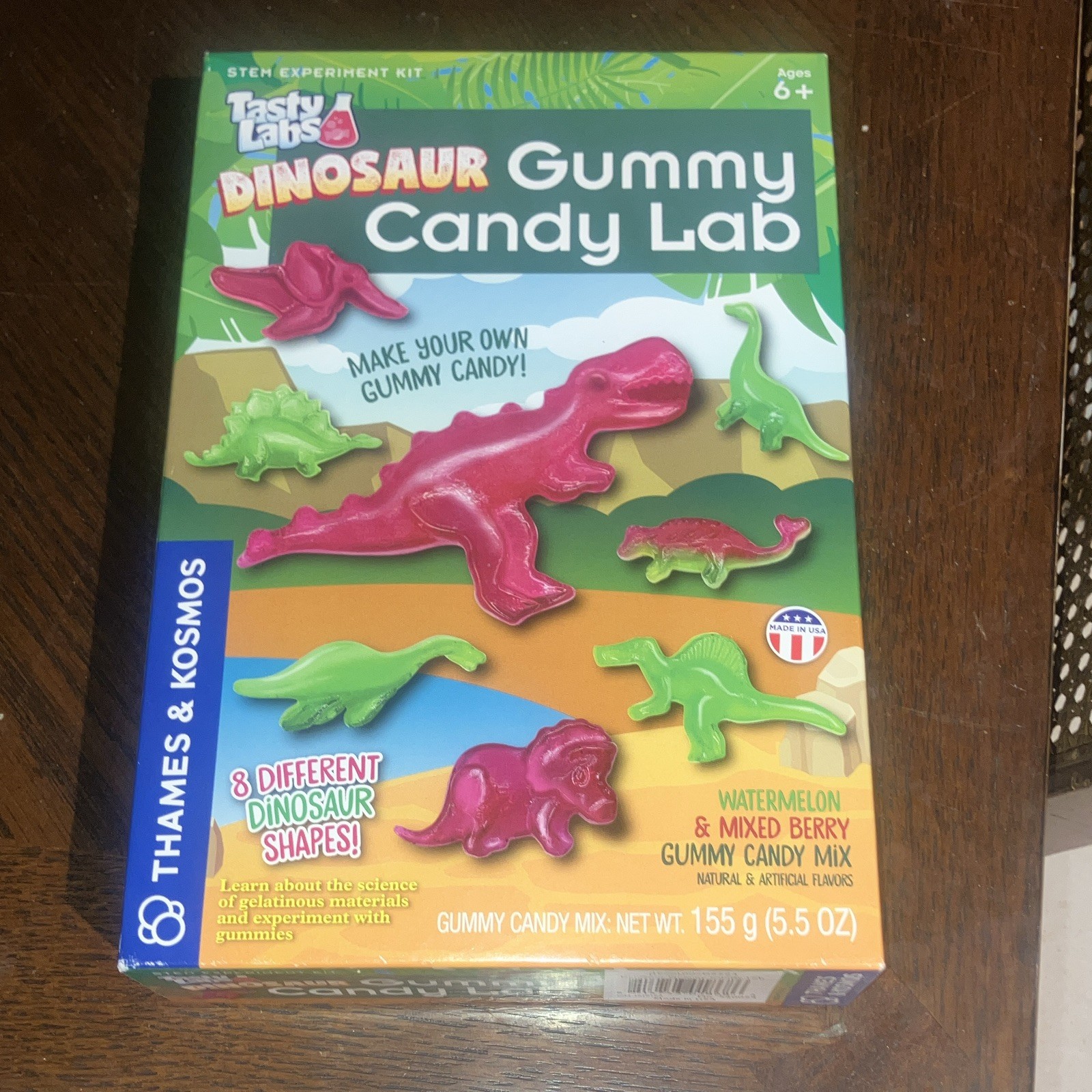 Thames & Kosmos Tasty Labs Dinosaur Gummy Candy Lab STEM Kit Ages 6+