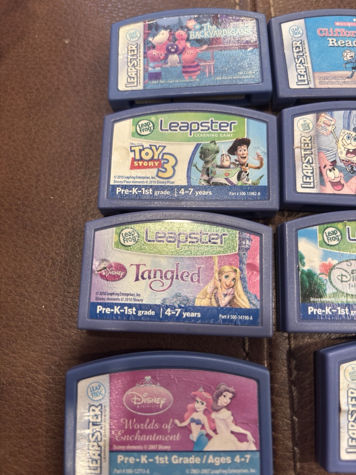 Leap Frog Leapster Lot of 11 Games Cartridges Only Age 4 – 7 years & 5 – 8 years
