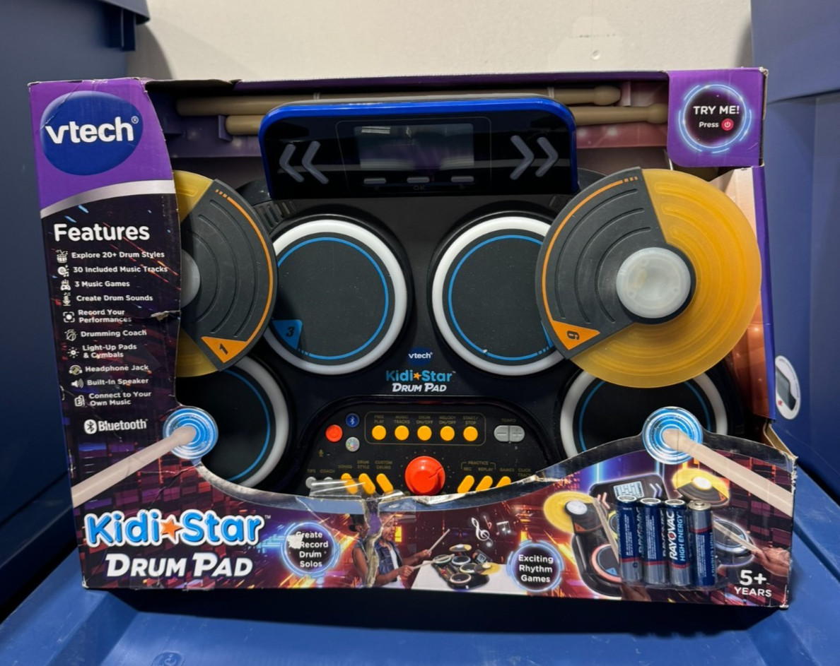 VTech Kidi Star Drum Pad – Interactive Music Play Toy (Read Description)