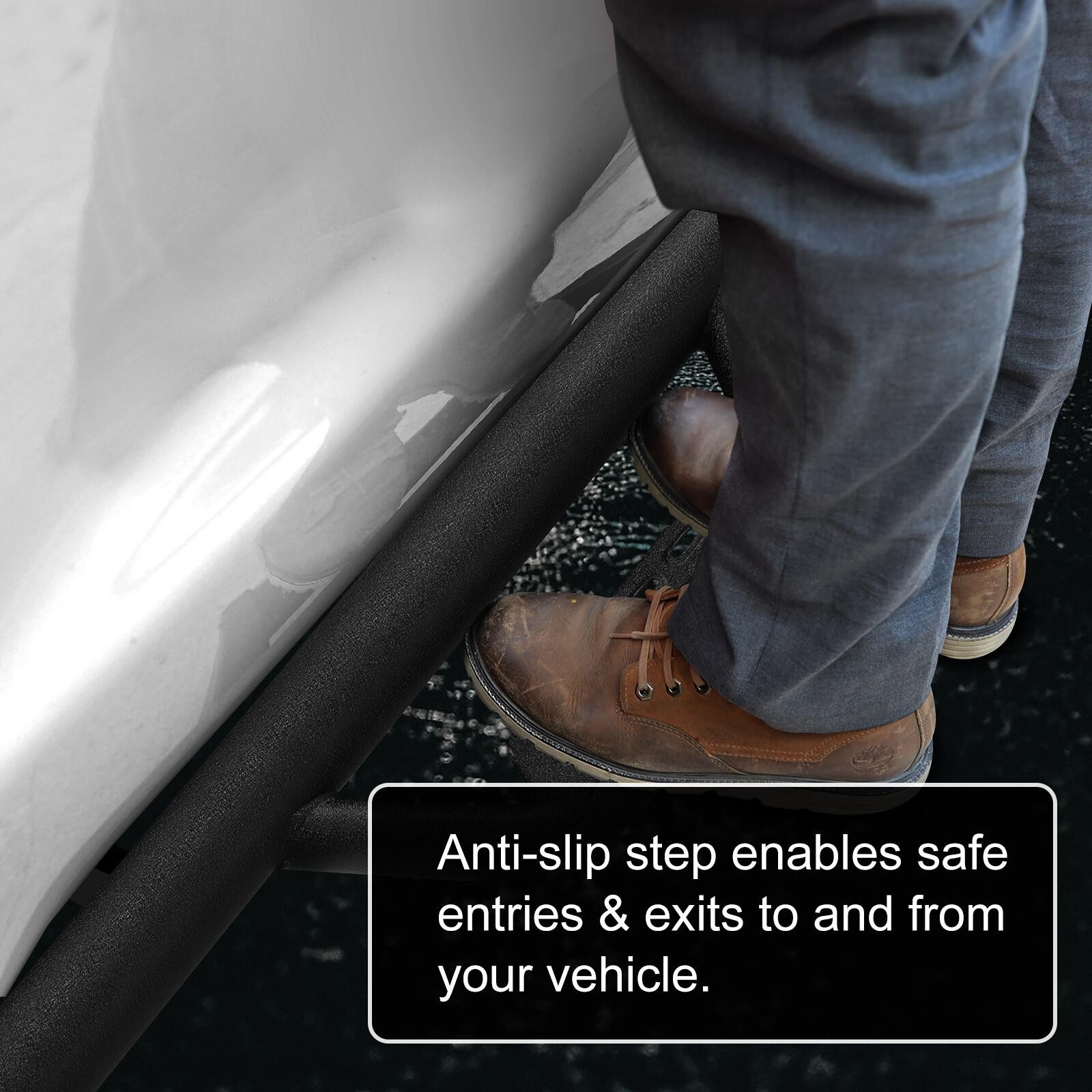 07-19 Chevy Silverado GMC Sierra Double Cab 3″ Running Boards Side Step Down