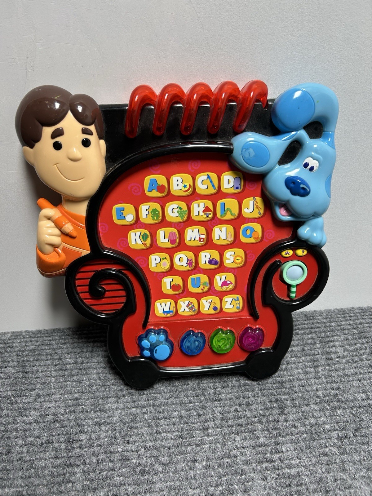 Blue’s Clues Electronic Alphabet Joe Learning Letters Notebook Game Vintage 2001