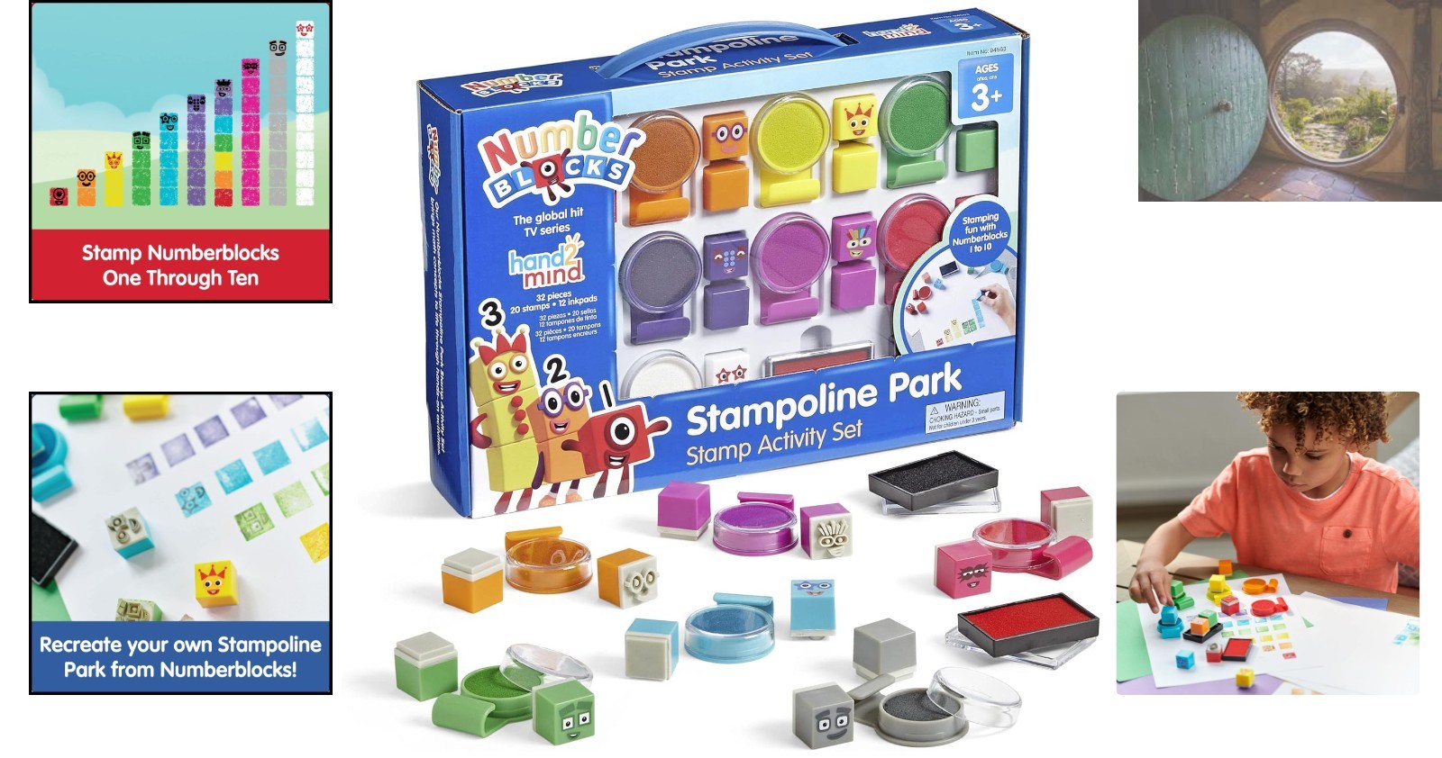 Fun Numberblocks Stamp Activity Set for Kids: 20 Stamps for Creative Learning