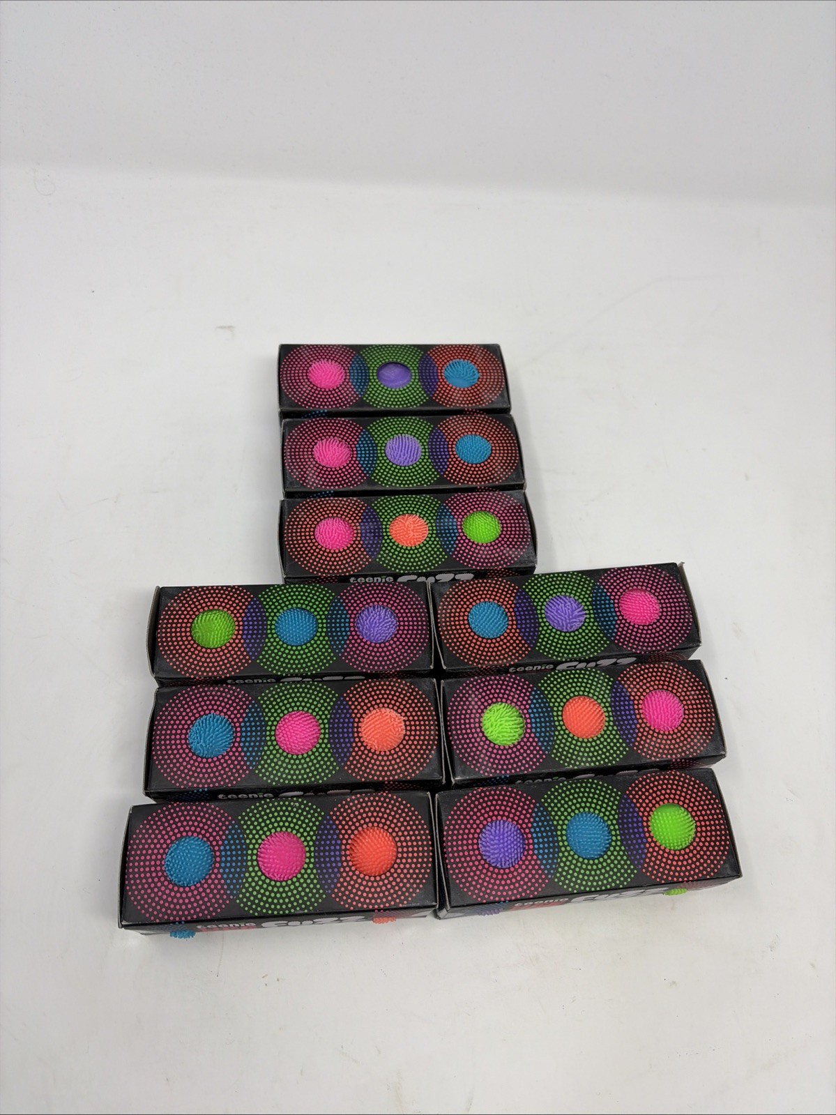 GENUINE NeeDoh Teenie Fuzz Ball 3 Pack Mini Nee Doh Fuzzball Lot Of 9 Random