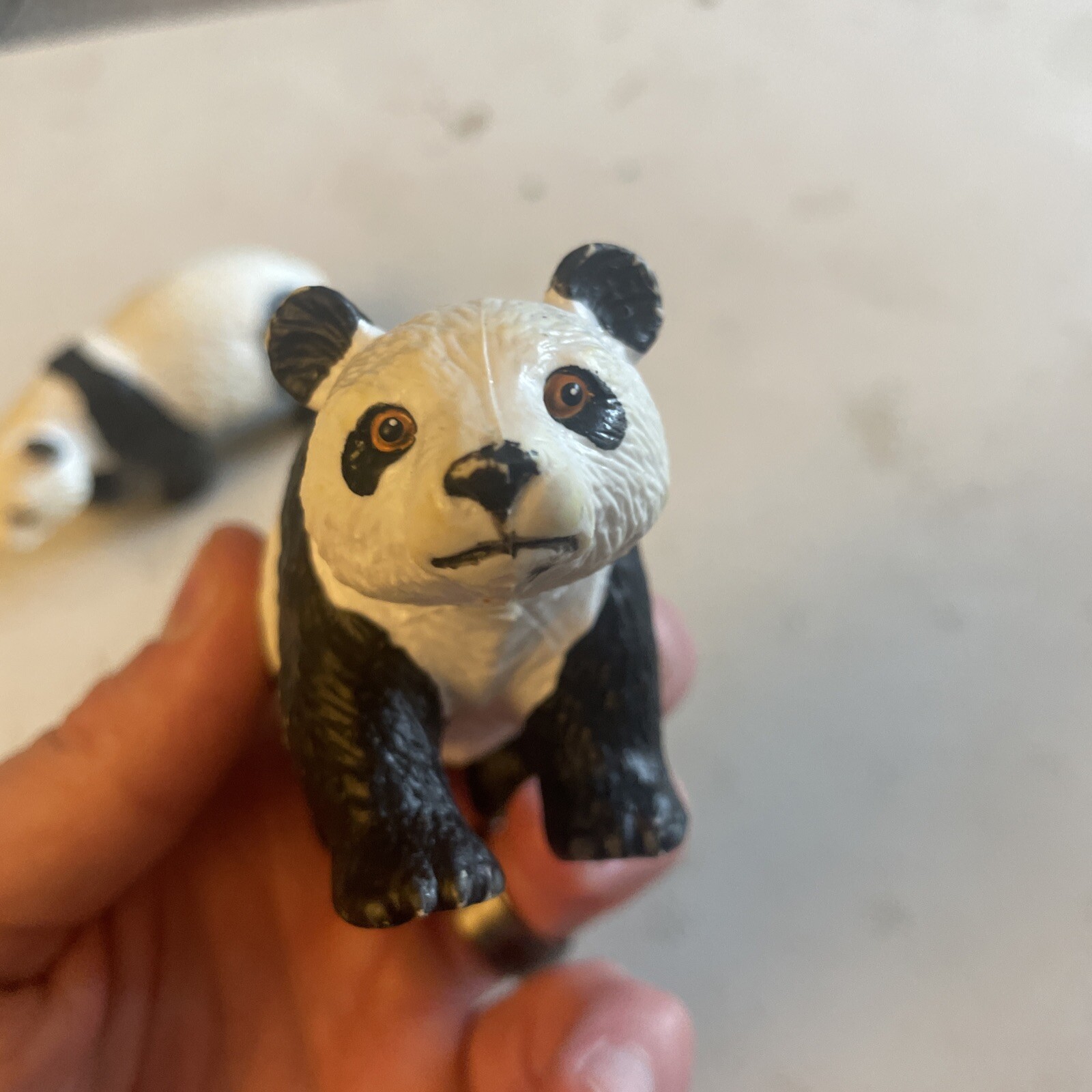 Vintage AAA Panda Bears- Heavy Plastic-PVC Animal Figures 1980’s