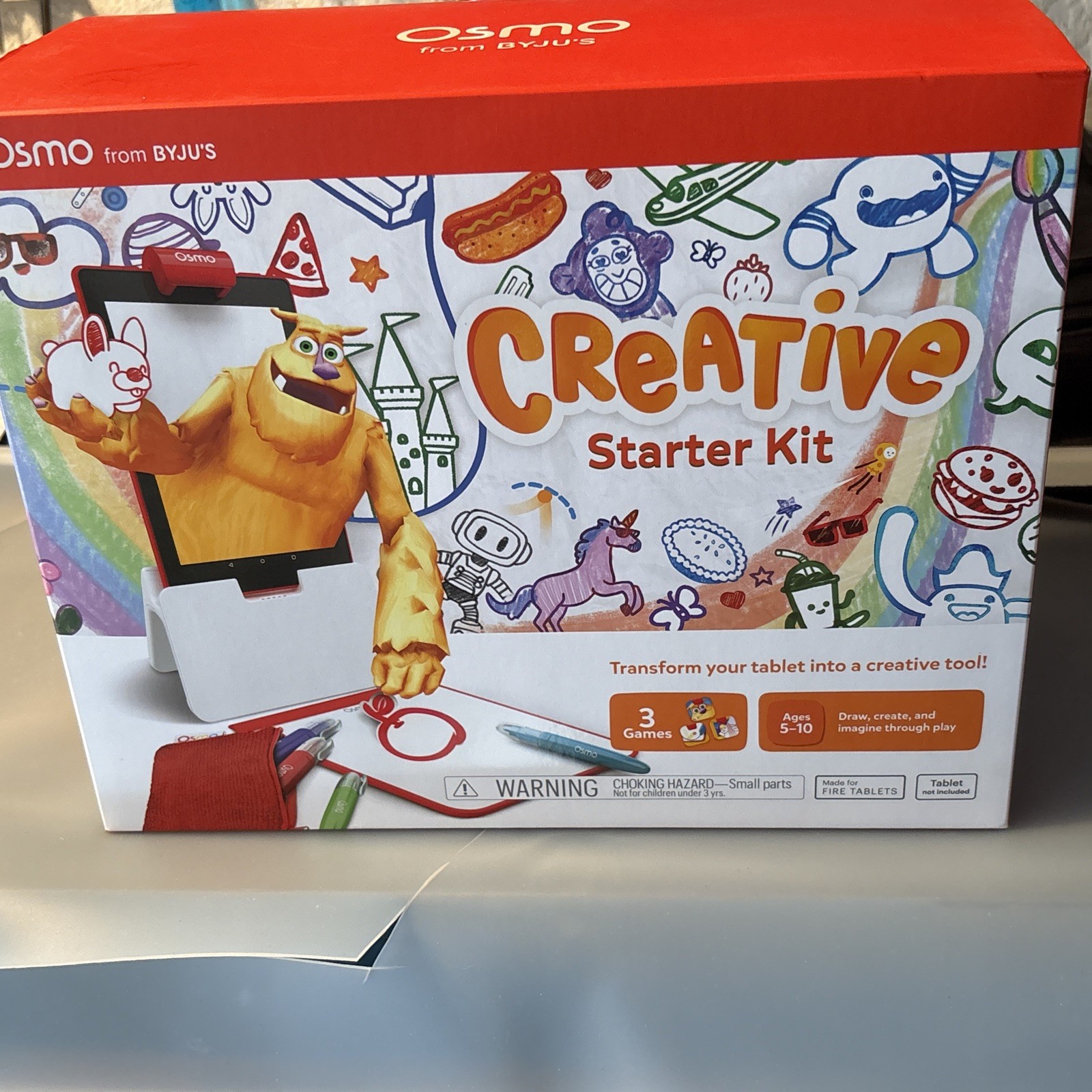 Osmo Creative Starter Kit for tablet, Ages 5-10 – Play Learn Create – New Box
