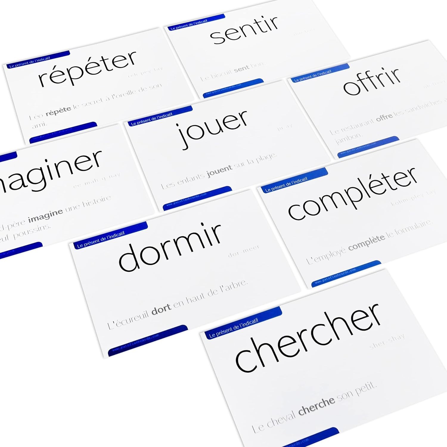 Present Tense French Verb Flash Cards – 200 Essential Verbs for Language Mastery
