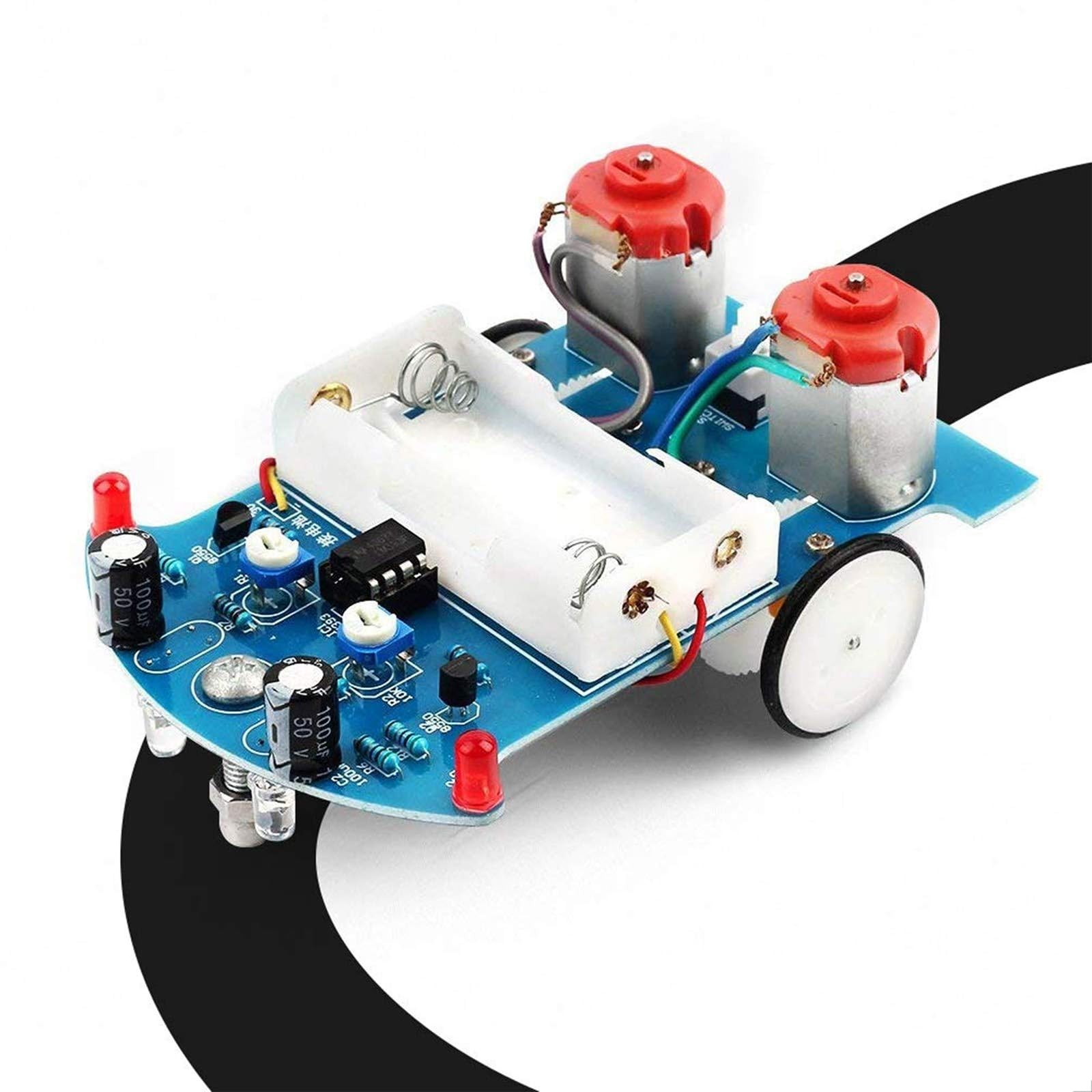 Line Following Robot Car Kit, Beginners Smart Car Soldering Practice Kit STEM…