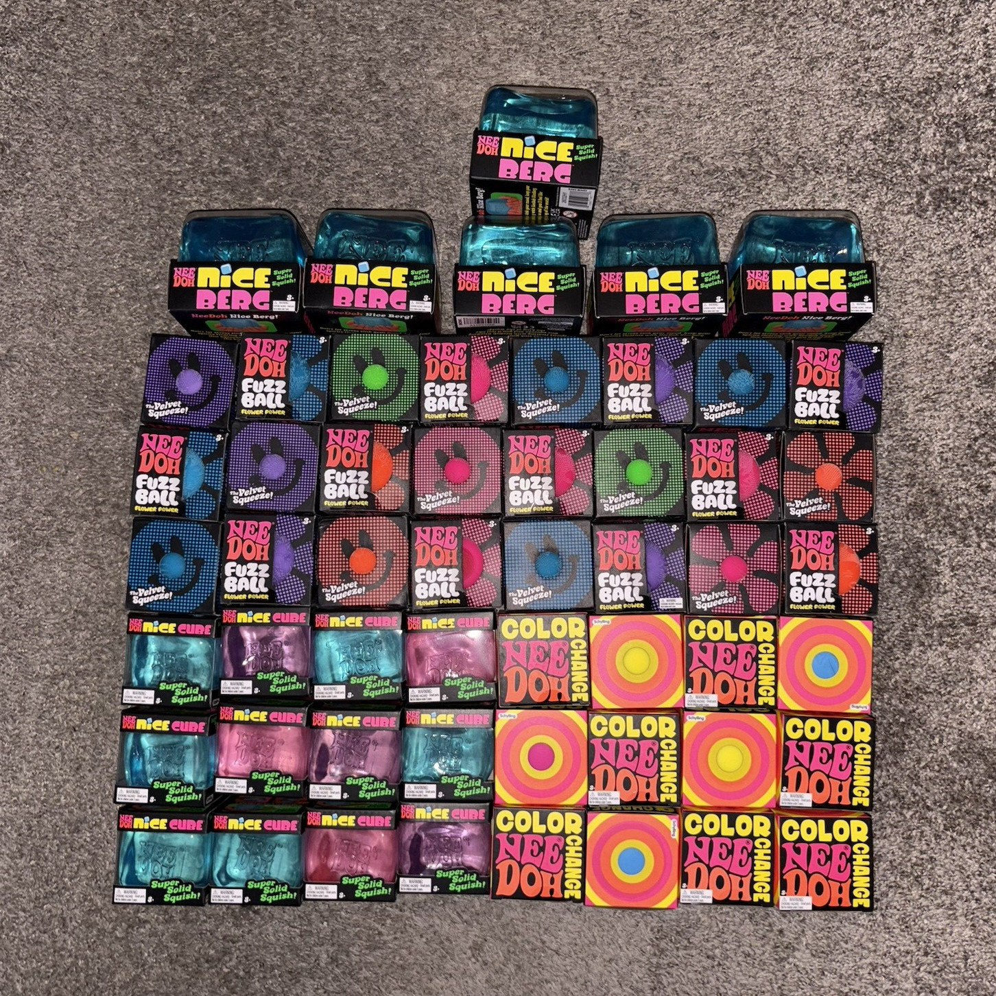 Huge NeeDoh LOT!! 54 total FAST FREE SHIP