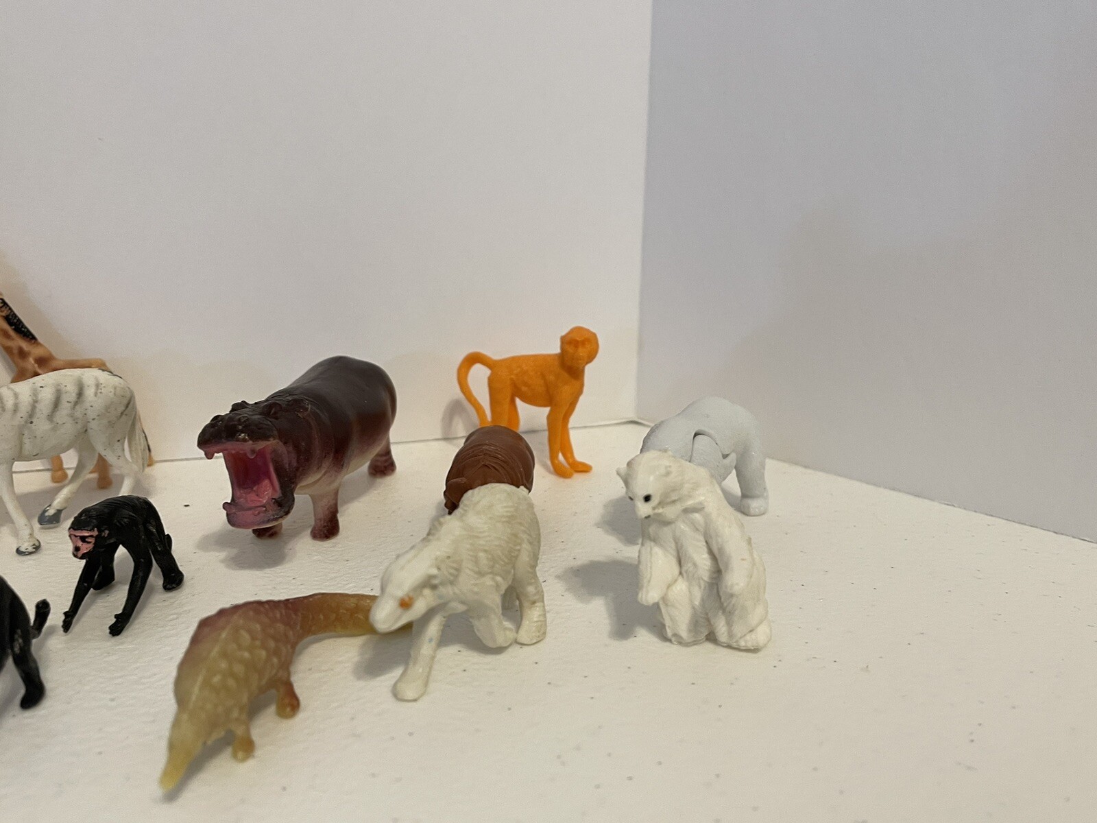 Toy Animal Lot of Jungle animals, Zoo Animals, Hippos, Tigers, Monkeys ~35 pcs ~