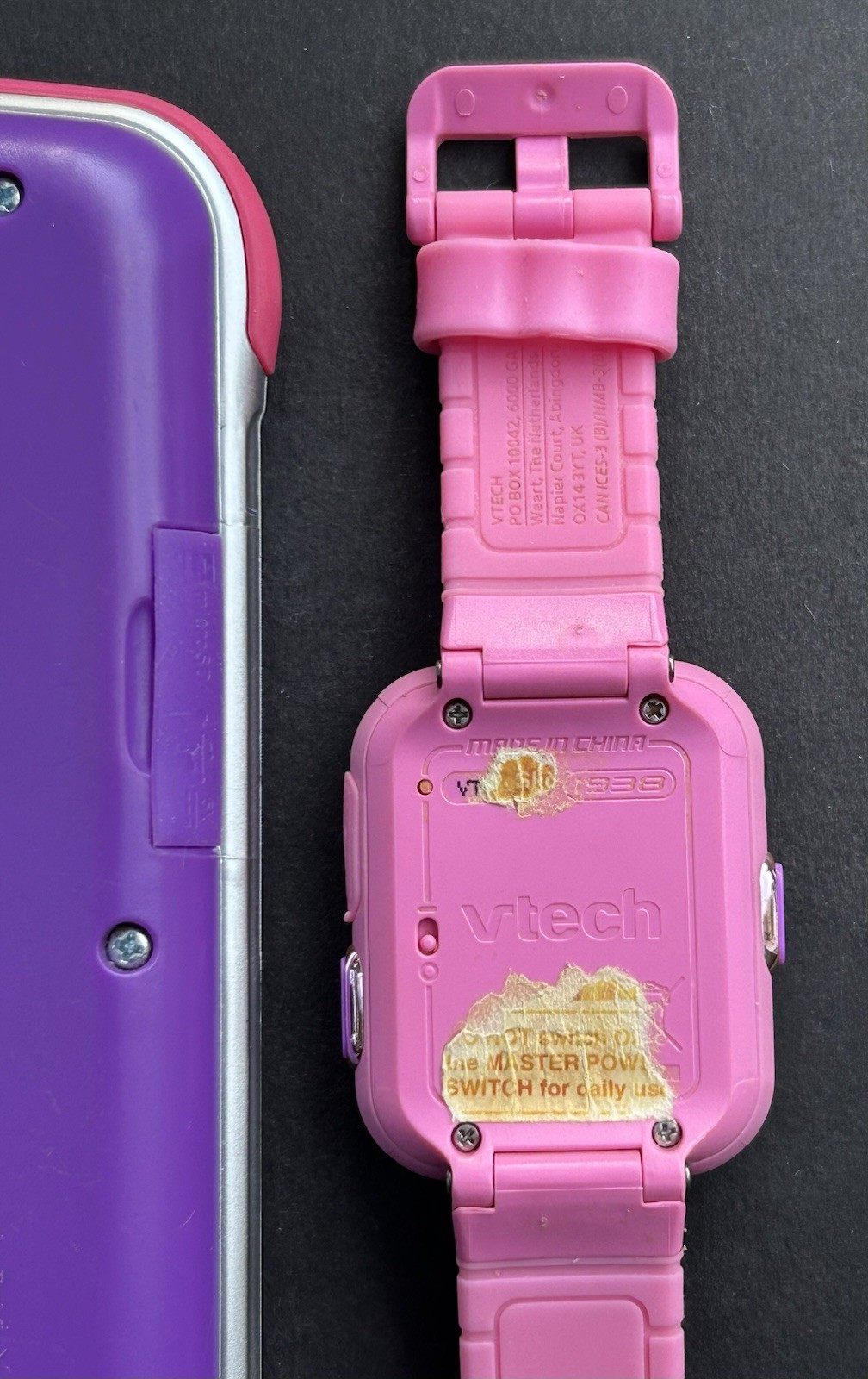 Lot of 2 VTech KidiBuzz 1695 Kids Smart Phone KidiZoom DX2 Smart Watch Pink